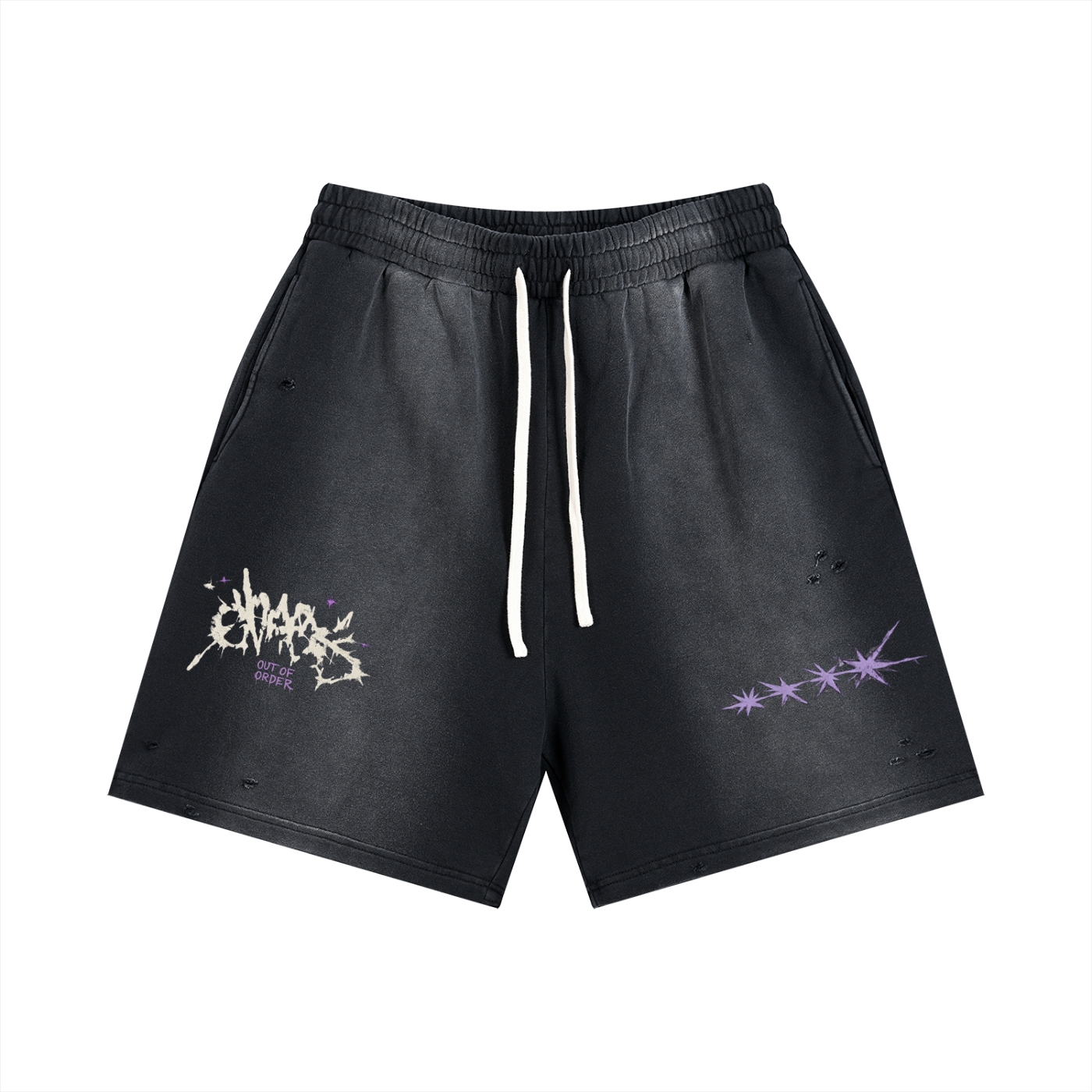 Sun Fade Distressed Shorts